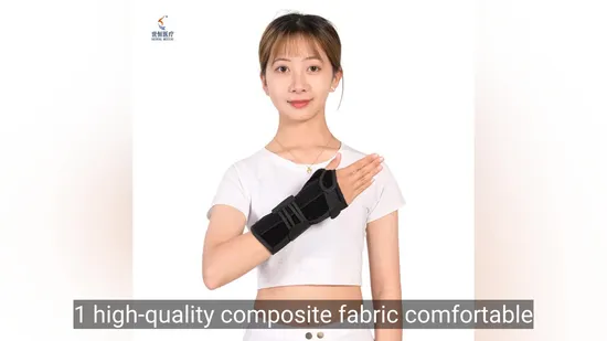 Hot Sale Custom Neoprene Bowling Sports Medical Orthopedic Carpal Tunnel Wrist Support Splint Brace for Gym