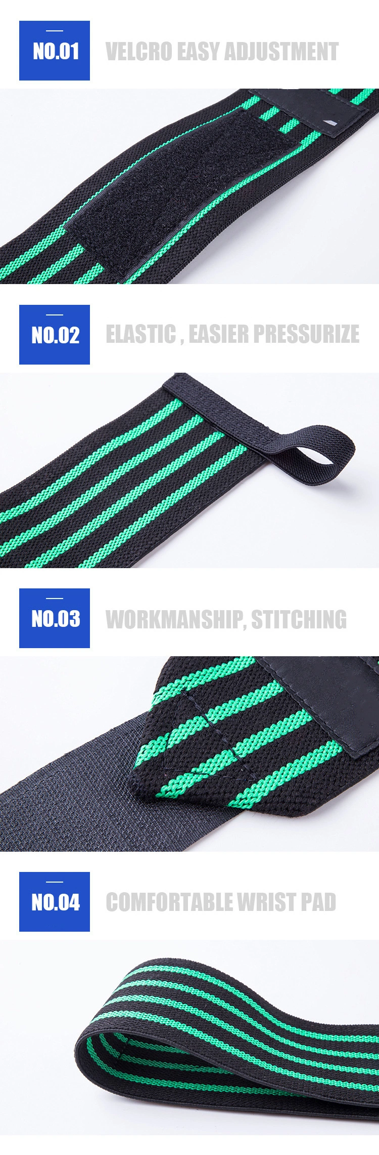 High-Quality Compression Breathable OEM Wrist Band Hand Guard Lifting Belt Wrist Support Wrist Wraps