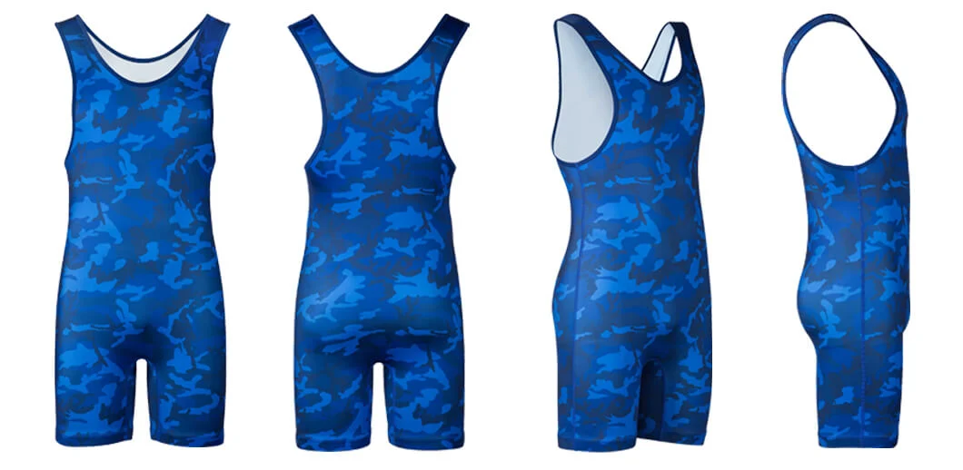 Custom Sports Uniform Athletic Supporters Fight Spandex Sublimation Wrestling Singlets Active Wear