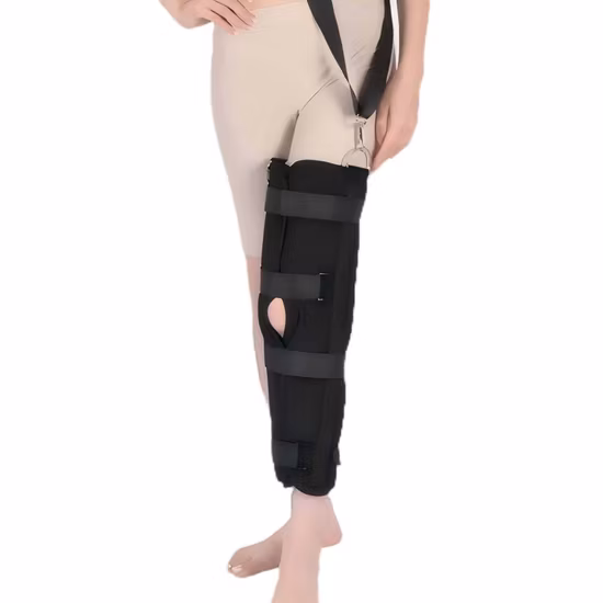 Rodillera de neopreno ajustable deportiva ortopédica de compresión